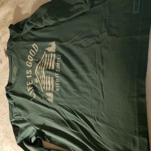 Mens long sleeve Life is Good t shirt